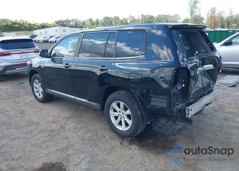 2012 Toyota Highlander Base V6 from USA, damaged, VIN 5TDBK3EH7CS111097
